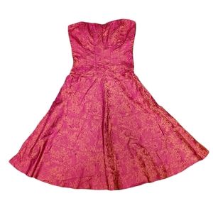 Y2K Nicole Miller 4 Strapless Corset Formal Dress